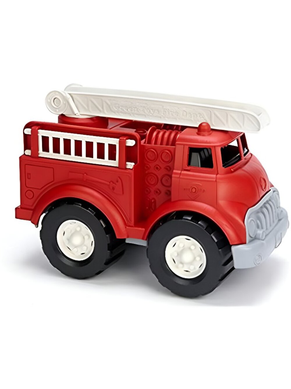 Green Toys Fire Truck, Red CB - Pretend Play, Motor Skills, Kids Toy Vehicle